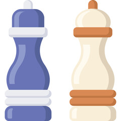 Salt and Pepper Flat Icon