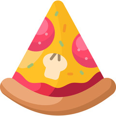 Sliced Pizza Flat Icon