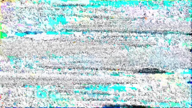 blip bug error flaw concept glitch noise abstract background analog digital overlay animation