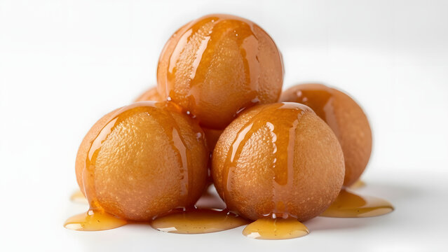 Golden fried dough balls drizzled with date syrup, iconic Emirati dessert