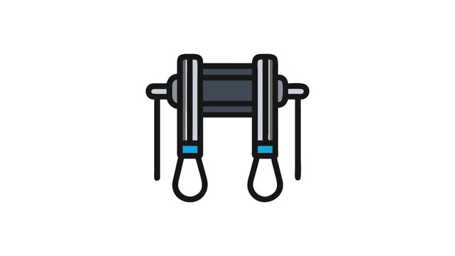  Dynamic Resistance Band Anchor Icon.