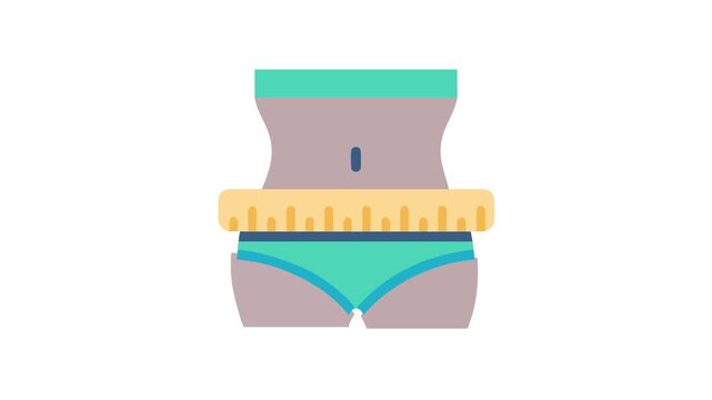  Dynamic Digital Body Measurement Tape Icon.