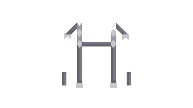  Multi-Angle Pull-Up Bar Icon.