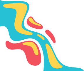 Obraz premium Colorful Abstract Fluid Corner 