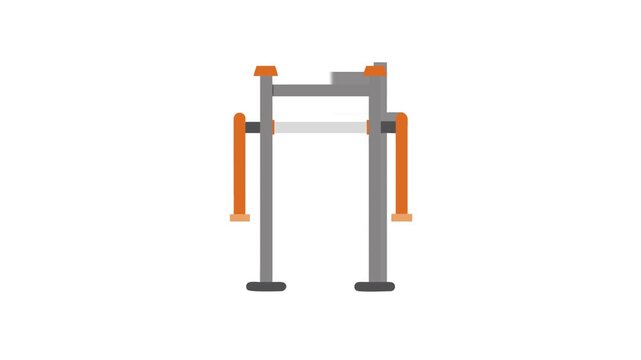  Versatile Multi-Angle Pull-Up Bar Icon.