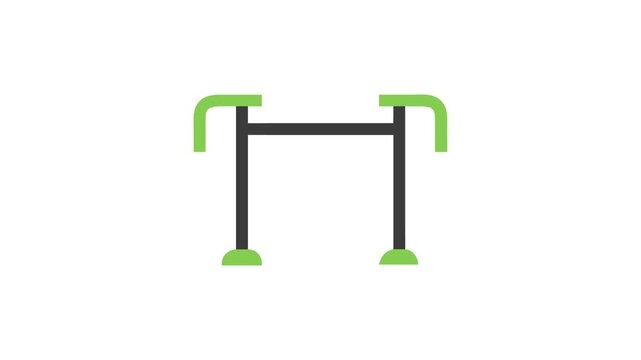 Dynamic Multi-Angle Pull-Up Bar Icon.