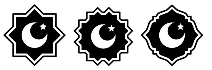 Arabic ornament with transparent background 