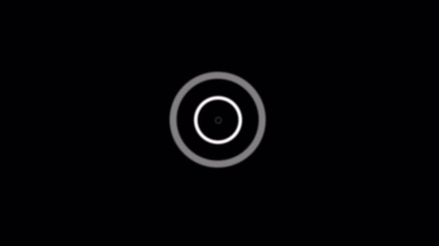 Animated Pulse Sign Pointing to Object with Transparent Background Overlay