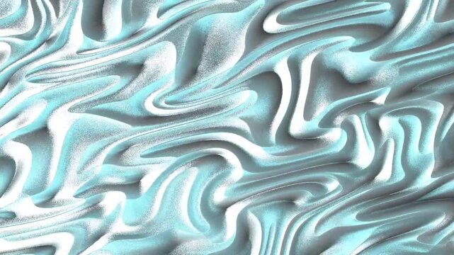 Smooth reflective metallic surface with flowing, wave-like patterns and a shiny finish