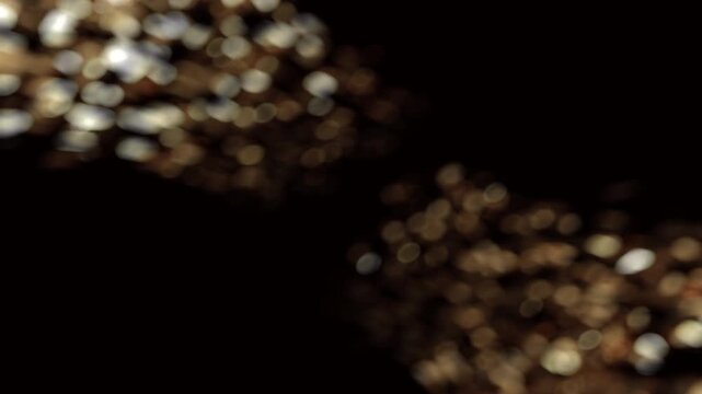 gold bokeh particel efect for creative backgrounds