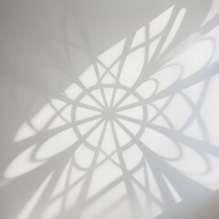 A beautiful light pattern on a wall from a stained glass window