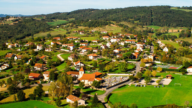 Paysages et vall&eacute;es du Lot, en p&eacute;riode automnale