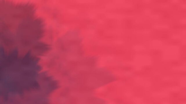 A soft, abstract blend of colors featuring fuzzy shapes against a pink backdrop