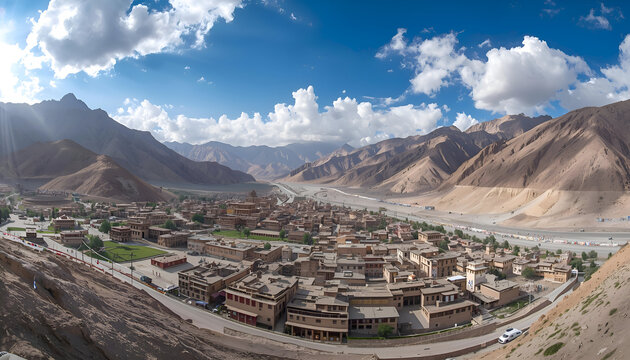 Scenic Leh, Ladakh &ndash; Himalayan Town, Monasteries, and Rugged Mountain Landscapes