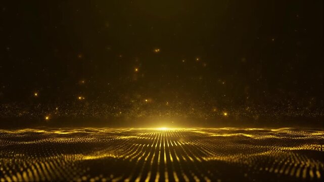 Ramadan-themed video gradasi warna biru malam dan emas lembut cahaya bergerak