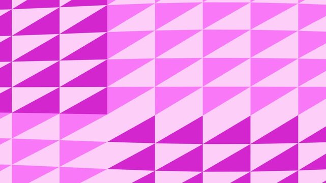Abstract Geometric Pattern In Shades Of Pink And Purple With Diagonal Lines And Squares