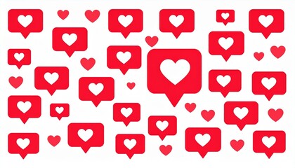 Vector illustration. Instant messengers. Social networks. Bubbles Messages like