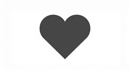 Heart vector icon, Love symbol. Valentine's Day sign, emblem isolated on white 