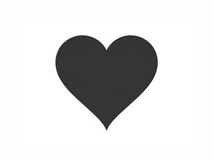 Heart vector icon, Love symbol. Valentine's Day sign, emblem isolated on white 