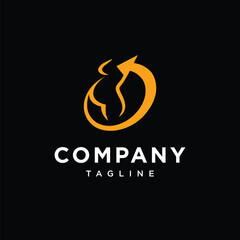 24 Hour Pregnant Woman Activity Logo Icon Vector