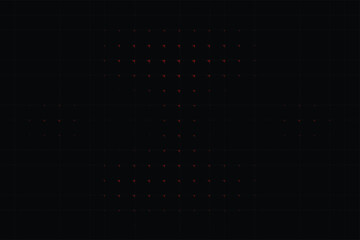 Obraz premium Dark background with repeating red triangular shapes abstract black geometric