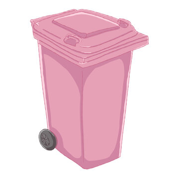 Rosa M&uuml;lltonne