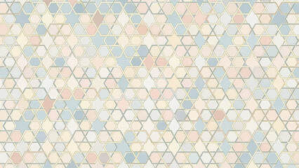 Abstract seamless pattern with a geometric background of polygonal golden lines. Stylish vector texture, Seamless pattern of golden baroque ornaments, Seamless golden Hmong pattern