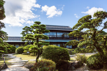 史跡高松城跡玉藻公園　披雲閣　香川県高松市