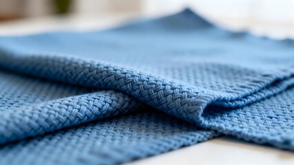 BlueWovenFabricCloseup