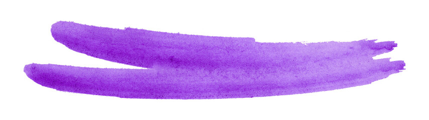 purple watercolor background. Artistic hand paint. Isolated on transparent background.