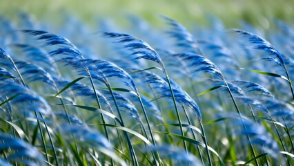 BlueGrassBladesInWind