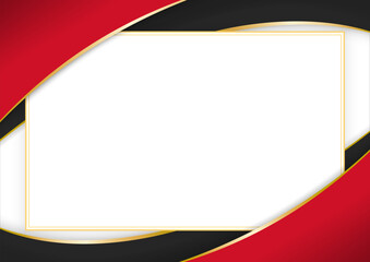 horizontal document frame with the colors of the