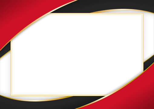 horizontal document frame with the colors of the
