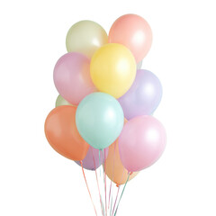 A cluster of pastel-colored balloons (1)