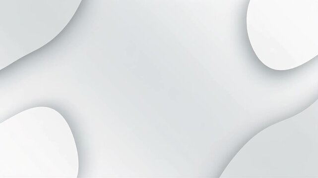Soft White Minimal Flow Abstract Motion Background