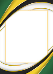 vertical frame and border with Dominican flag