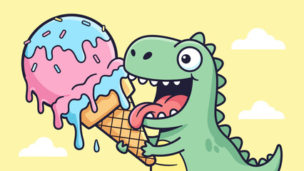 Fototapeta premium Dino ice