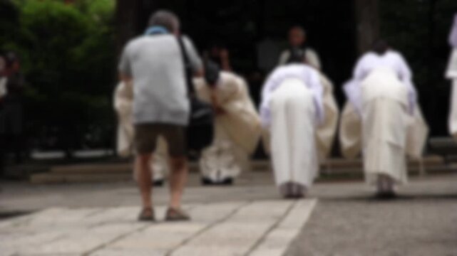 根津神社　夏越大祓式　芽の輪くぐり