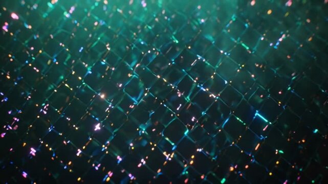 Abstract futuristic video, volumetric smoke emerging darkness smoke morphs glitching pixelated neon patterns digital grid fragments, data geometry minimal abstract tech aesthetic chromatic RGB glitch