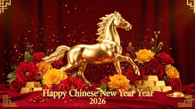 Golden Horse Chinese New Year 2026.