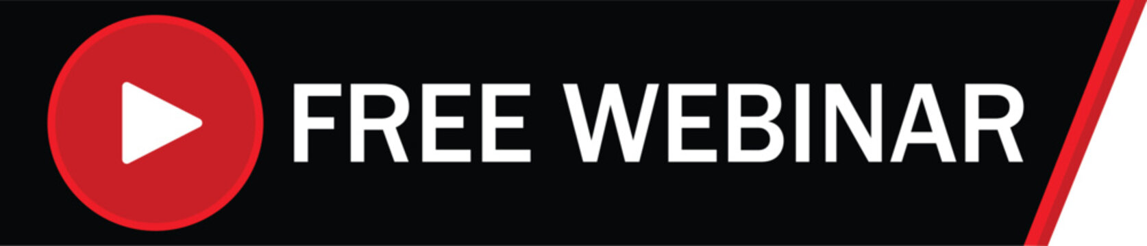 Free Webinar Button Vector