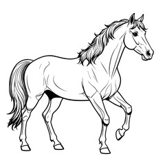 Koń rysunek 