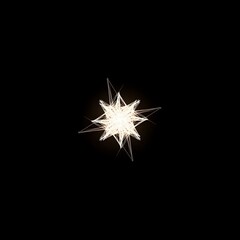 Fototapeta premium Sparkling firework exploding in the dark