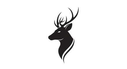 Naklejka premium silhouette of a deer