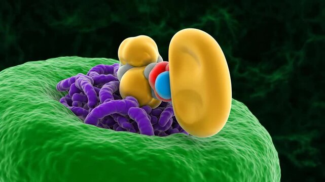3D Animation of T-Cell Receptor Binding to Antigen-MHC Complex