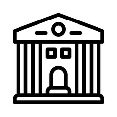 museum line icon