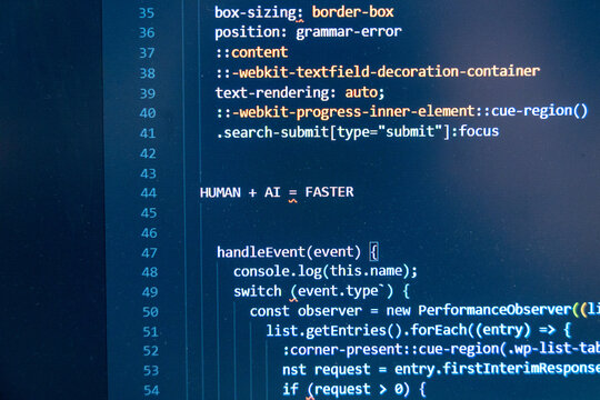 Web Browser Developer Console with JavaScript Performance Code Dark Mode