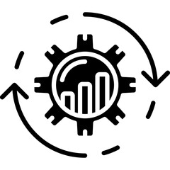 Fototapeta premium Continuous Improvement Vector Icon