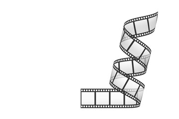 The filmstrip on the transparent backgrounds