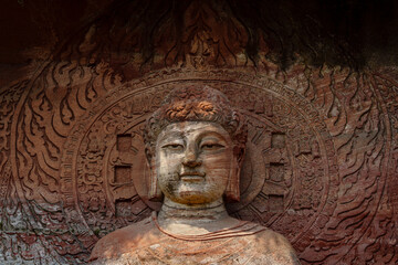 Great Buddha of Longmen, Oriental Buddha Park, Leshan city, Sichuan, China, Asia